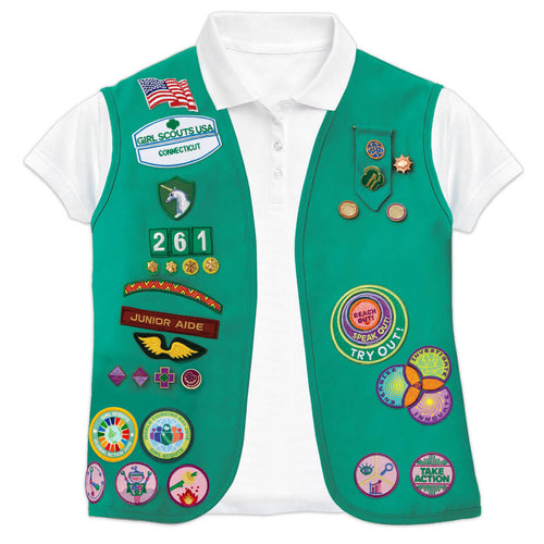 girl scouts junior vest